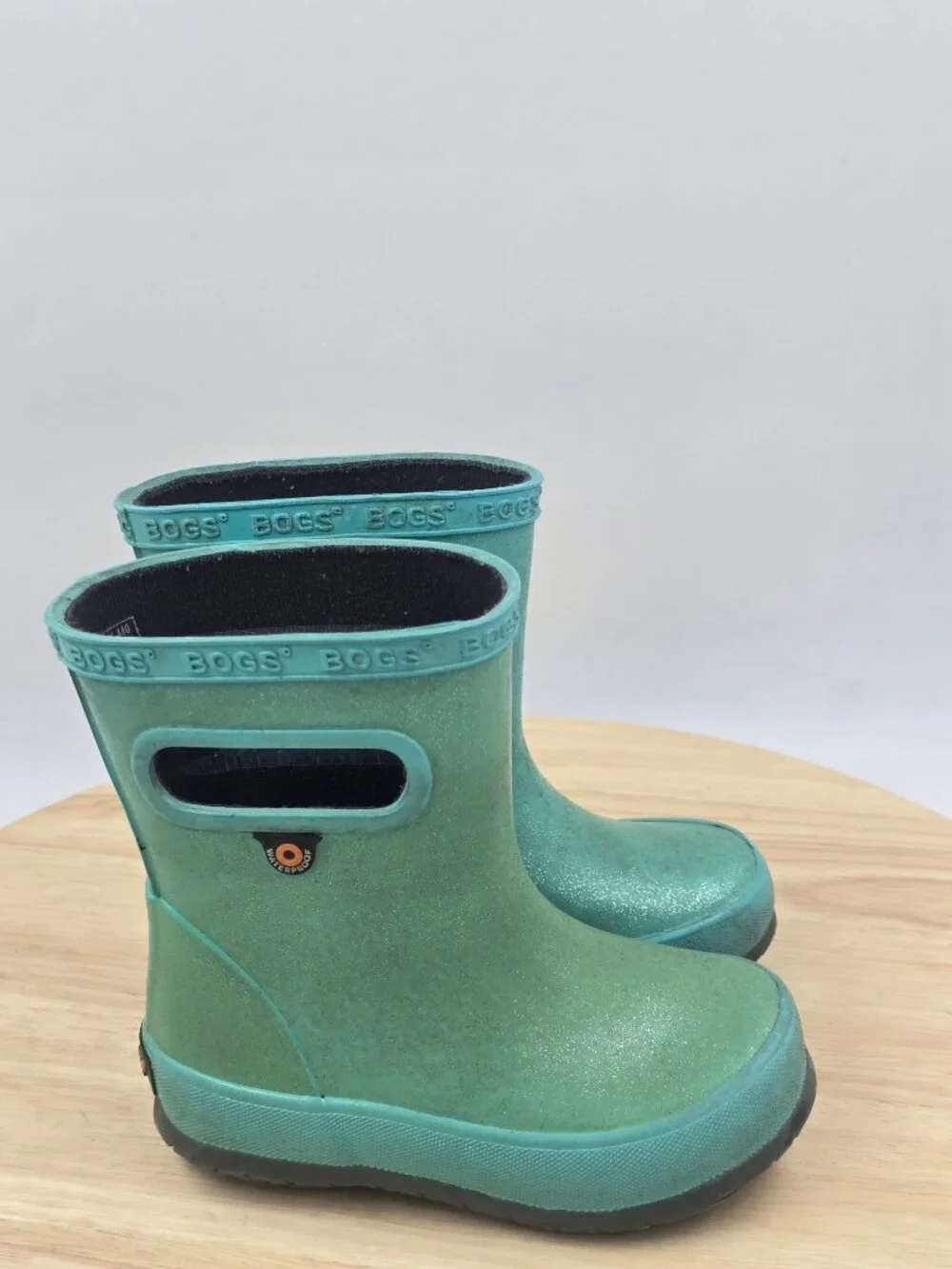 Bogs Skipper Glitter Rainboot Toddler Girls sz 6